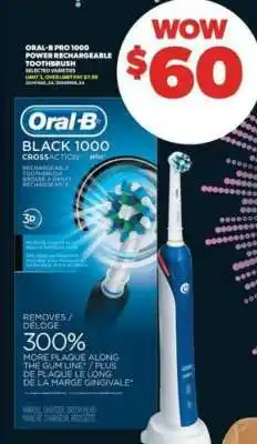 Real Canadian Superstore Oral-B Pro 1000 Power Rechargeable Toothbrush offer