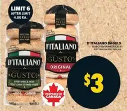 Real Canadian Superstore D'Italiano Bagels offer