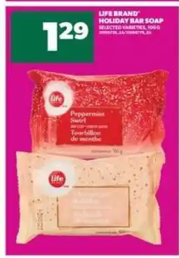 Real Canadian Superstore LIFE BRAND HOLIDAY BAR SOAP offer