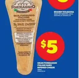 Real Canadian Superstore Gran Formaggio Italian Hard Ripened Cheese offer