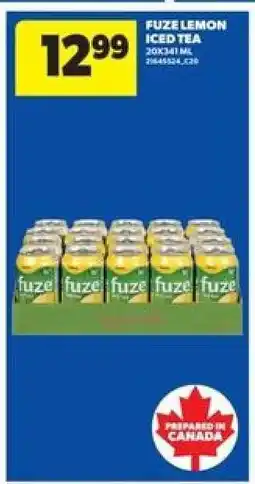 Real Canadian Superstore FUZE LEMON ICED TEA offer