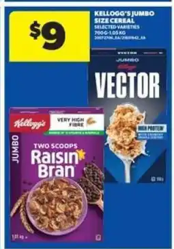 Real Canadian Superstore Kellogg's Jumbo Size Cereal offer