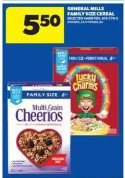 Real Canadian Superstore GENERAL MILLS FAMILY SIZE CEREAL offer