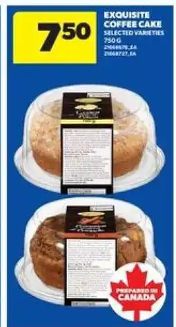 Real Canadian Superstore Exquisite Coffee Cake offer