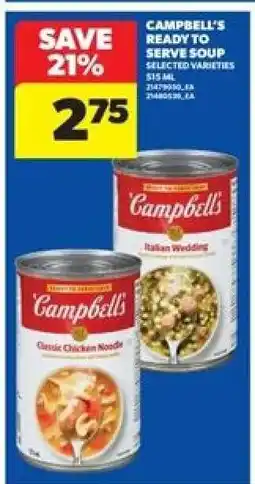 Real Canadian Superstore CAMPBELL’S READY TO SERVE SOUP offer