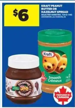 Real Canadian Superstore KRAFT PEANUT BUTTER OR HAZELNUT SPREAD offer