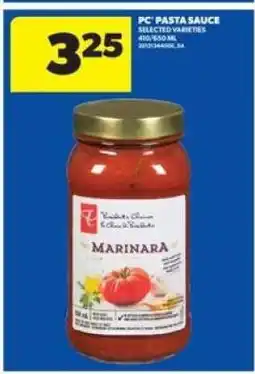 Real Canadian Superstore PC PASTA SAUCE offer