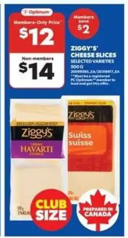 Real Canadian Superstore Ziggy's Cheese Slices offer