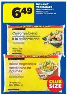 Real Canadian Superstore NO NAME VEGETABLES offer