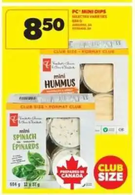 Real Canadian Superstore PC Mini Dips offer