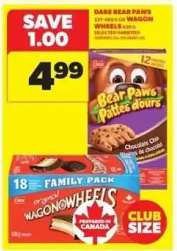 Real Canadian Superstore DARE Bear Paws or Wagon Wheels offer