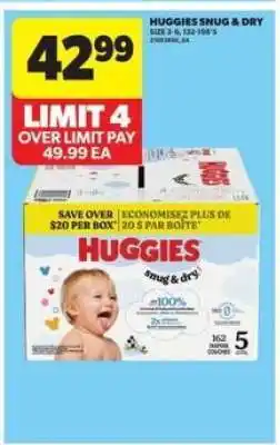Real Canadian Superstore Huggies Snug & Dry offer