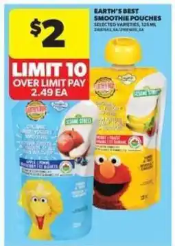 Real Canadian Superstore Earth's Best Smoothie Pouches offer