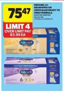 Real Canadian Superstore Enfamil A+ NeuroPro or Gentlease Ready to Feed Formula offer
