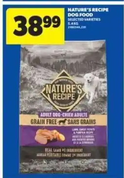 Real Canadian Superstore NATURE’S RECIPE DOG FOOD offer