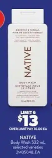 Real Canadian Superstore NATIVE BODY WASH offer