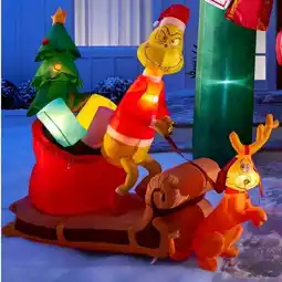 Walmart Grinch and Max sleigh inflatable offer