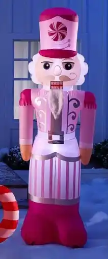 Walmart Holiday Time 8' pink nutcracker inflatable offer
