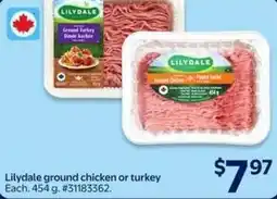 Walmart Lilydale ground chicken or turkey offer