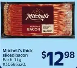 Walmart Mitchell's thick sliced bacon offer