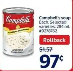 Walmart Campbells Campbell's soup offer