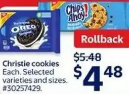 Walmart Christie cookies offer
