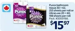 Walmart Purex bathroom tissue offer