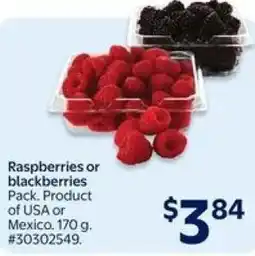 Walmart Raspberries or blackberries offer