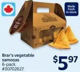 Walmart Brar's vegetable samosas offer