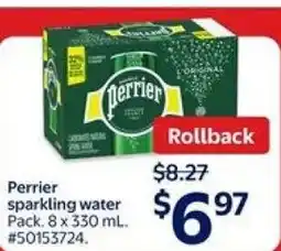Walmart Perrier sparkling water offer