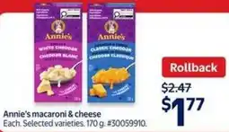 Walmart Annie's macaroni & cheese offer