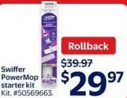 Walmart Swiffer PowerMop starter kit offer