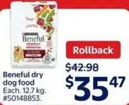Walmart Beneful dry dog food offer