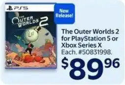 Walmart The Outer Worlds 2 for PlayStation 5 or Xbox Series X offer