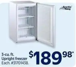 Walmart Aretic 3-cu. ft. Upright freezer offer