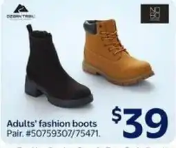 Walmart Adults' fashion boots offer