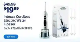 Walmart Intexca Cordless Electric Water Flosser offer