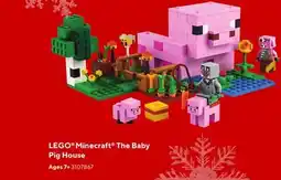Staples LEGO Minecraft The Baby Pig House offer