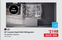 Visions Electronics LG 36 Counter-Depth MAX Refrigerator offer