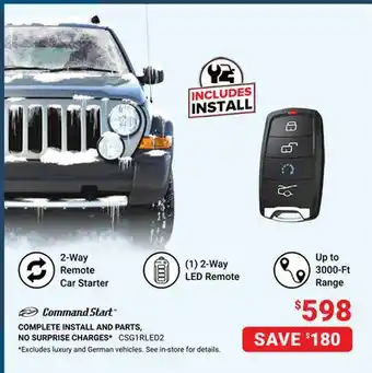 Visions Electronics Command Start 2-Way Remote Car Starter offer