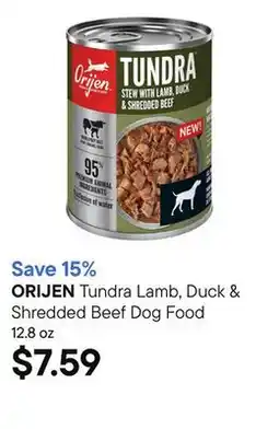 Petvalu Tundra Lamb, Duck & Shredded Beef Dog Food offer