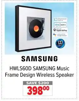 2001 Audio Video HWLS60D SAMSUNG Music Frame Design Wireless Speaker offer