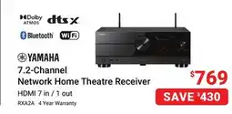 Visions Electronics Yamaha 7.2-Channel Network Home Theatre Receiver offer