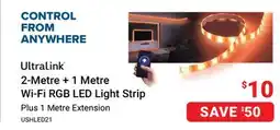 Visions Electronics Ultralink Smart Home Wi-Fi LED Light Strip 2 Meters with 1 Meter Extension offer