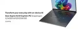 Staples Acer Aspire 16 AI Copilot+ PC offer