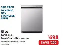 Visions Electronics LG 24 Built-in Front Control Dishwasher offer