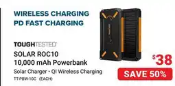 Visions Electronics ToughTested SOLAR ROC10 10,000 mAh Powerbank offer