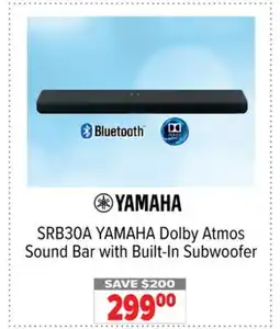 2001 Audio Video SRB30A YAMAHA Dolby Atmos Sound Bar with Built-In Subwoofer offer