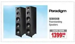 2001 Audio Video SE8000B PARADIGM Floorstanding Speakers offer