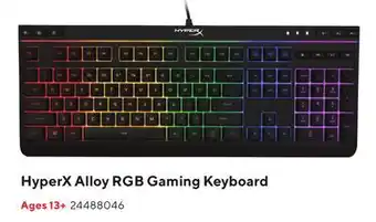 Staples HyperX Alloy RGB Gaming Keyboard offer